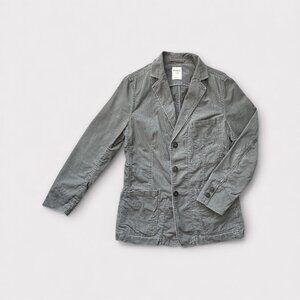 Fossil Blazer Mens 54 Gray Corduroy Casual Workwear Chore Jacket Cotton